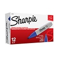 Sharpie Permanent Marker, Chisel Tip, Blue, Dozen (38203)