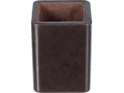 Club Rochelier Zenith Collection Leather Pen Cup, Brown (ZN4606)