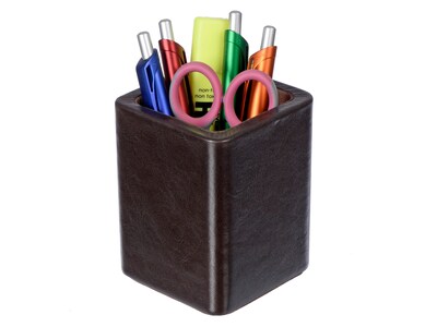 Club Rochelier Zenith Collection Leather Pen Cup, Brown (ZN4606)