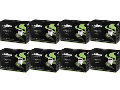 Lavazza Arabica Decaf Coffee, Capsules, Light Roast, 36/Box, 8 Boxes/Carton (2280)