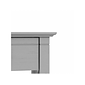 Bush Furniture Key West 20" x 20" End Table, Cape Cod Gray (KWT120CG-03)