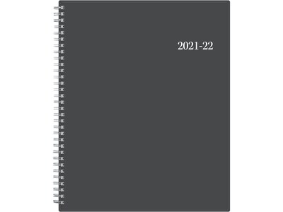 2021-2022 Blue Sky 8.5 x 11 Academic Planner, Collegiate, Charcoal (100135-A22)