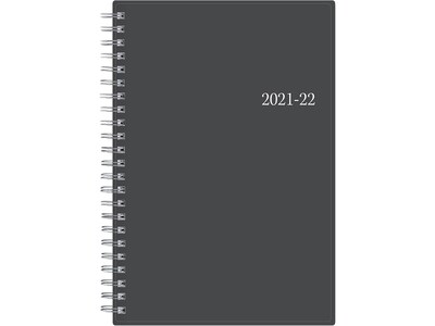 2021-2022 Blue Sky 5 x 8 Academic Planner, Collegiate, Charcoal (100139-A22)