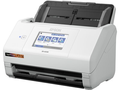 Epson RapidReceipt RR-600W Wireless Duplex Receipt Scanner, White/Black (B11B258202)