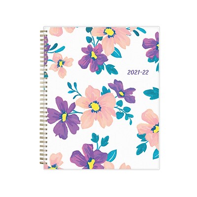 2021-2022 Blue Sky 8.5 x 11 Academic Planner, Preppy Floral Purple, Multicolor (117899-A22)