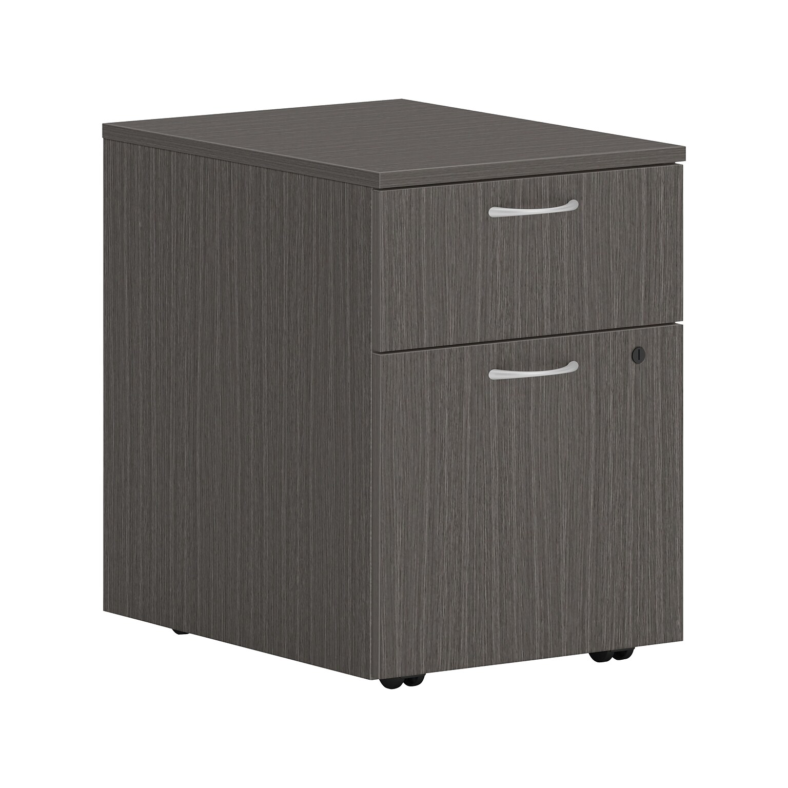 HON Mod 2-Drawer Vertical File Cabinet, Letter/Legal, Slate Teak, 20 (HLPLPMBFLSL1)