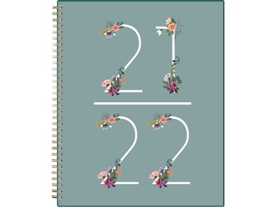 2021-2022 Blue Sky 8.5 x 11 Academic Planner, Greta, Blue (131542)