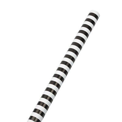JAM PAPER Gift Wrap, Striped Wrapping Paper, 25 Sq Ft per Roll, Black & White Stripes, 2/Pack