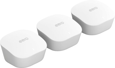 eero AC350 Dual Band Mesh WiFi 5 Router, White, 3/Pack (5917857)