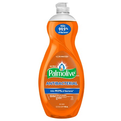 Palmolive Ultra Antibacterial Dish Soap Liquid, Orange Scent, 32.5 Oz. (US04274A)
