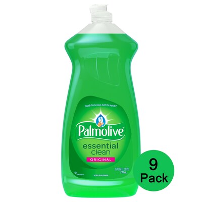 Palmolive Essential Clean Liquid Dish Soap, Original Scent, 25 oz., 9/Carton (US06569ACT)