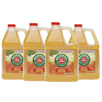 Murphy Oil Soap Wood Cleaner, Original, 128 fl oz., 4/Carton (101103)
