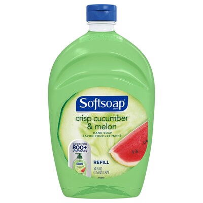 Softsoap Hand Soap with Moisturizers, Crisp Cucumber Melon, Refill, 50 oz (US05260A)