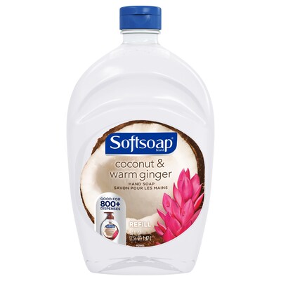 Softsoap Liquid Hand Soap, Coconut & Warm Ginger, Refill, 50 oz (US05372A)