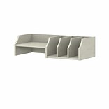 Bush Furniture Universal 5-Compartment Laminated Wood Storage, Linen White Oak (KWS227LW-03)