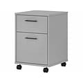 Bush Furniture Key West 2-Drawer Mobile Lateral File Cabinet, Letter/Legal Size, Cape Cod Gray (KWF1