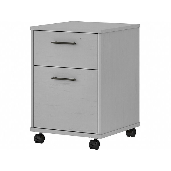 Bush Furniture Key West 2-Drawer Mobile File Cabinet, Letter/Legal, Cape Cod Gray, 15.51 (KWF116CG-03)