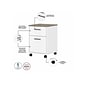 Bush Furniture Key West 2-Drawer Mobile File Cabinet, Letter/Legal, Shiplap Gray/Pure White, 15.51" (KWF116G2W-03)