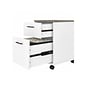 Bush Furniture Key West 2-Drawer Mobile Lateral File Cabinet, Letter/Legal Size, Shiplap Gray/Pure White (KWF116G2W-03)