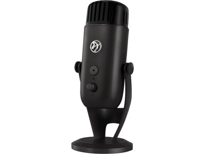 Arozzi Colonna COLONNA-BLACK Wired Desktop Microphone, Black