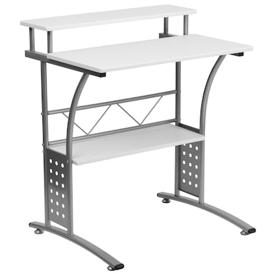 Flash Furniture Clifton 28 W Computer Desk, White (NANCLIFTONWH)