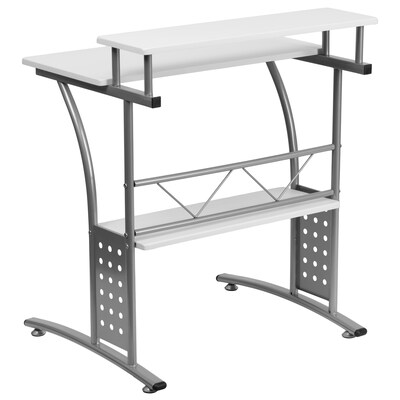 Flash Furniture Clifton 28" W Computer Desk, White (NANCLIFTONWH)