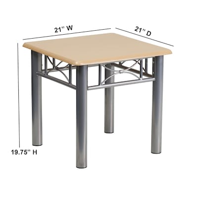 Flash Furniture 21"W x 21"D End Table Natural Laminate (JB6ENDNAT)