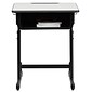 Flash Furniture Plastic Student Desk, Grey (YUYCY046)