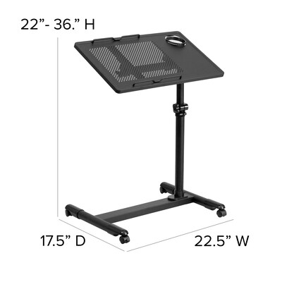 Flash Furniture 23" Laminate Laptop Desks Black (NANJG06BBK)