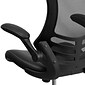 Flash Furniture Mesh Back Faux Leather Computer and Desk Chair, Black (BLX5MLEA)