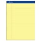 Ampad Notepads, 8.5" x 11.75", Wide Ruled, Canary, 50 Sheets/Pad, 12 Pads/Pack (TOP20-220)