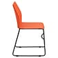 Flash Furniture Hercules Series Plastic Stack Chair, Orange (RUT498AORANGEGG)