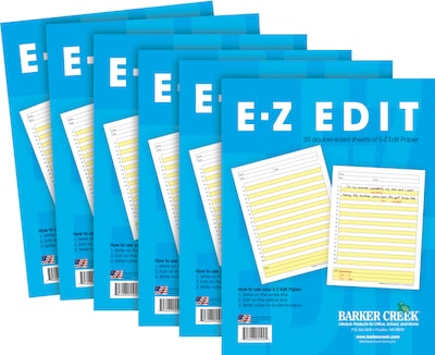 Barker Creek E-Z Edit Paper, 20 lbs., 8.5 x 11, 300 Sheets/Pack (BC550206)