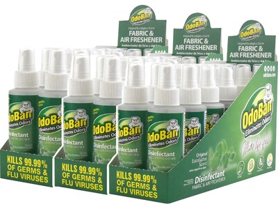 ODOBAN Disinfectant Spray, Eucalyptus, 4 Fl. Oz., 36/Pack (91EUC4OZ36-STP)