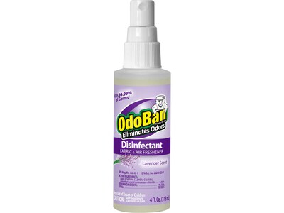 ODOBAN Disinfectant Spray, Lavender, 4 Fl. Oz., 16/Pack (91LAV4OZ16-STP)