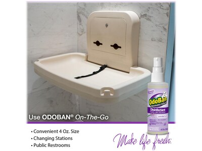 ODOBAN Disinfectant Spray, Lavender, 4 Fl. Oz., 16/Pack (91LAV4OZ16-STP)
