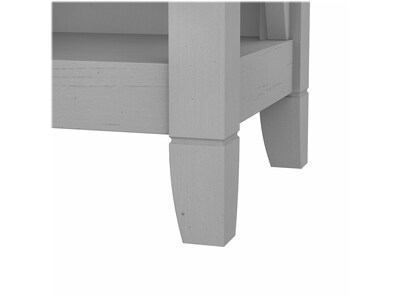 Bush Furniture Key West 66"H 5-Shelf Bookcase with Adjustable Shelves, Cape Cod Gray Laminated Wood (KWB132CG-03)