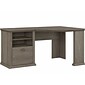 Bush Furniture Yorktown 60 Corner Desk with Storage, Restored Gray (WC40615-03)