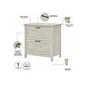 Bush Furniture Key West 2-Drawer Lateral File Cabinet, Letter/Legal, Linen White Oak, 30" (KWF130LW-03)