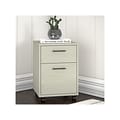 Bush Furniture Key West 2-Drawer Mobile Vertical File Cabinet, Letter/Legal Size, Linen White Oak (K