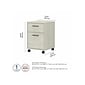 Bush Furniture Key West 2-Drawer Mobile Vertical File Cabinet, Letter/Legal Size, Linen White Oak (KWF116LW-03)