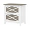 Bush Furniture Key West 2-Drawer Lateral File Cabinet, Letter/Legal, Shiplap Gray/Pure White, 30 (K