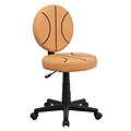 Flash Furniture Vinyl Basketball Task Chair Without Arms, Orange