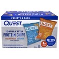 Quest Protein Chips Gluten Free Variety Tortilla Chips, 1.1 oz., 6 Bags/Pack (220-01145)