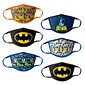 Batman Reusable Kids Cloth Face Masks, Assorted, 6/Pack (HCBMP1863)