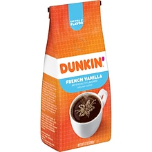 Dunkin French Vanilla Ground Coffee, 12 oz. Bag (SMU00047)