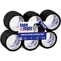 Tape Logic Colored Carton Sealing Heavy Duty Packing Tape, 3 x 55 yds., Black, 6/Carton (T90522BK6P