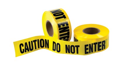 Barricade Tape - Caution Do Not Enter, 3 x 1,000