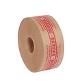 Tape Logic® #7500 Pre-Printed Reinforced Water Activated Tape, Warning, 3 x 450, Kraft, 10/Case (T9077500P)