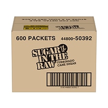 Sugar In The Raw Molasses Turbinado Cane Sugar, Packets, 600/Carton (4480050392)